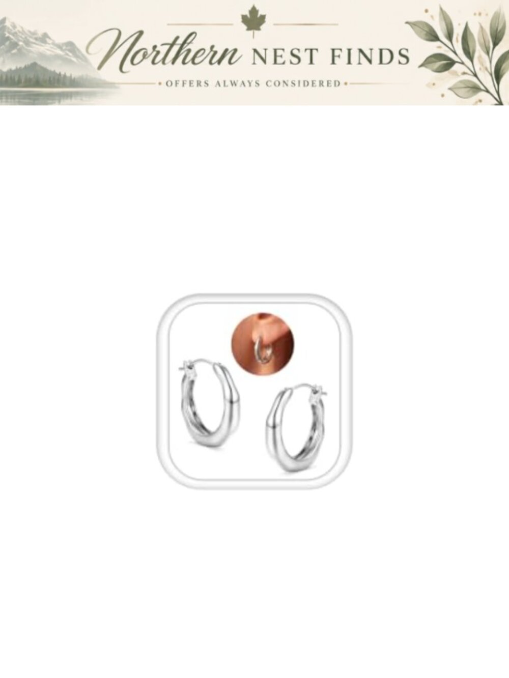 S925 Sterling Silver Post Hoop Earrings Sensitive Ears Gold Plated